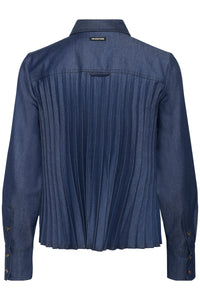 InWear Edition Cherrie Denim Pleated Back Shirt, 30112202