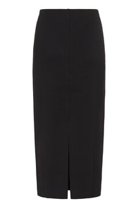 InWear Aida Black Modal Deco Ankle Length Tube Skirt