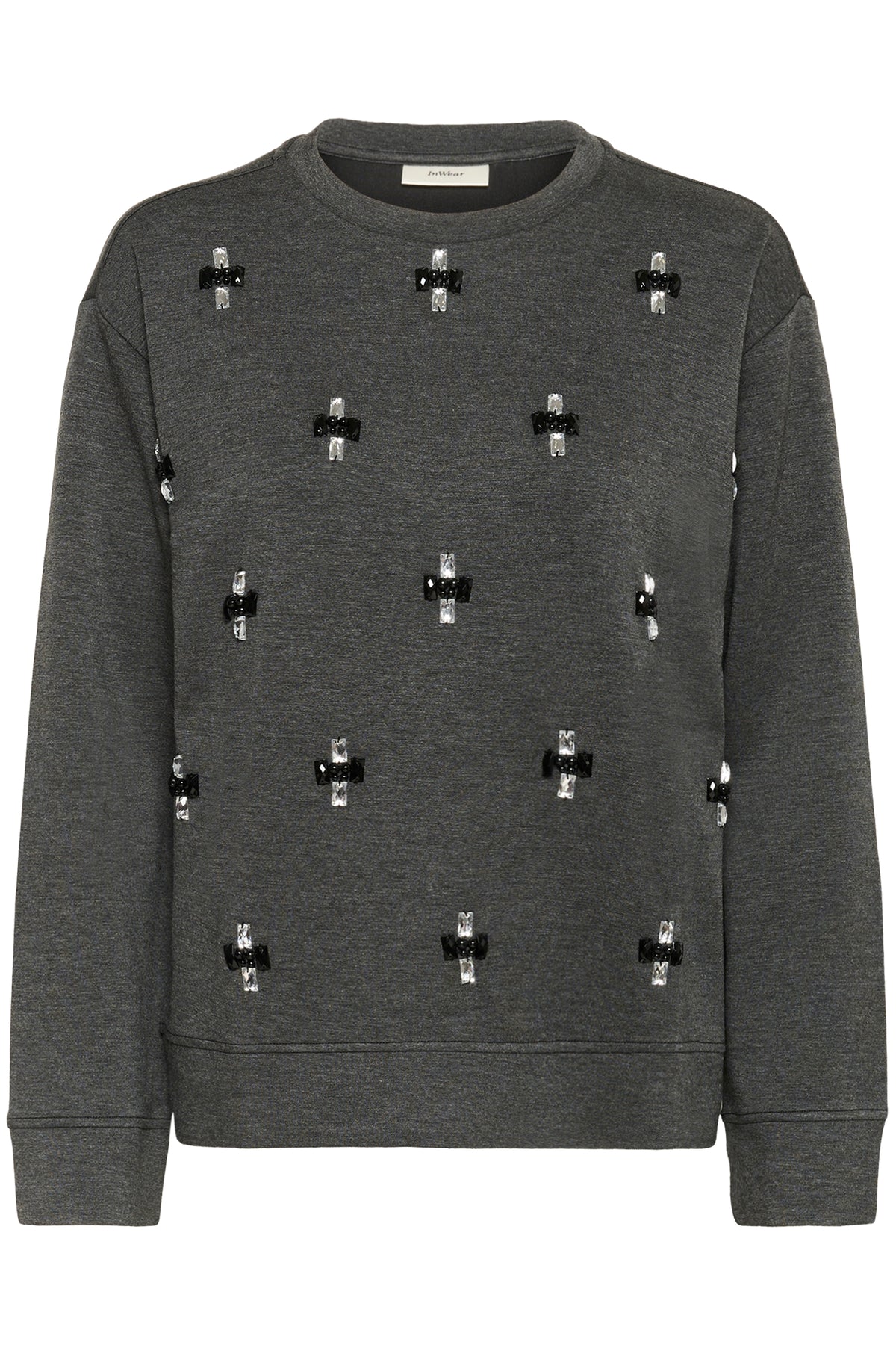 InWear Kincent Grey Melange Modal Deco Sweatshirt