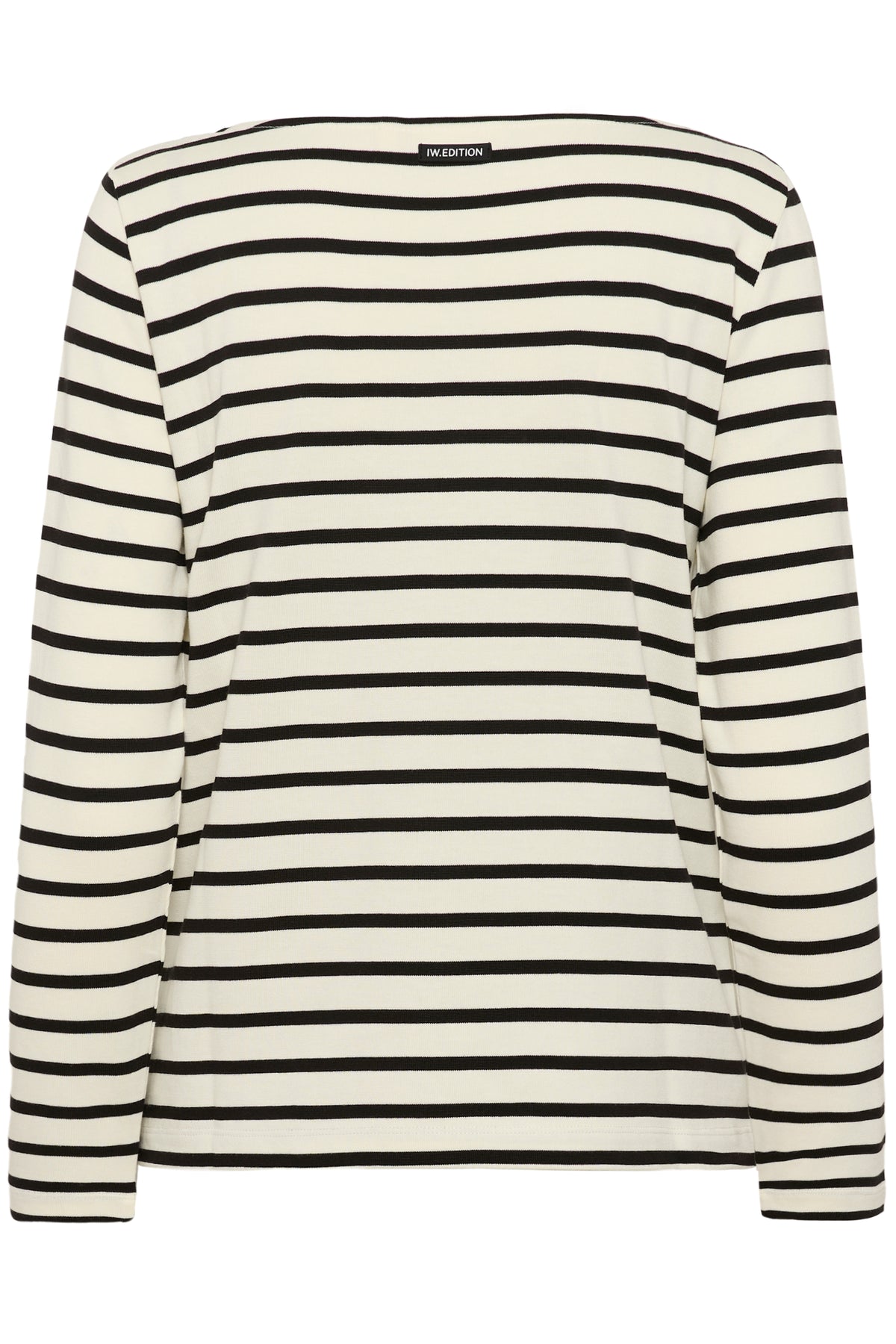 InWear DellaIW Whisper White Striped Basic Long Sleeve Top, 30112419