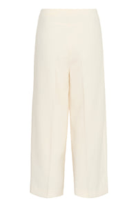 Soaked in Luxury Corinne White Wide Cropped Culotte Trouser, 30407013