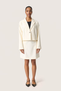 Soaked in Luxury SlCorinne Ultimate White Cropped Blazer