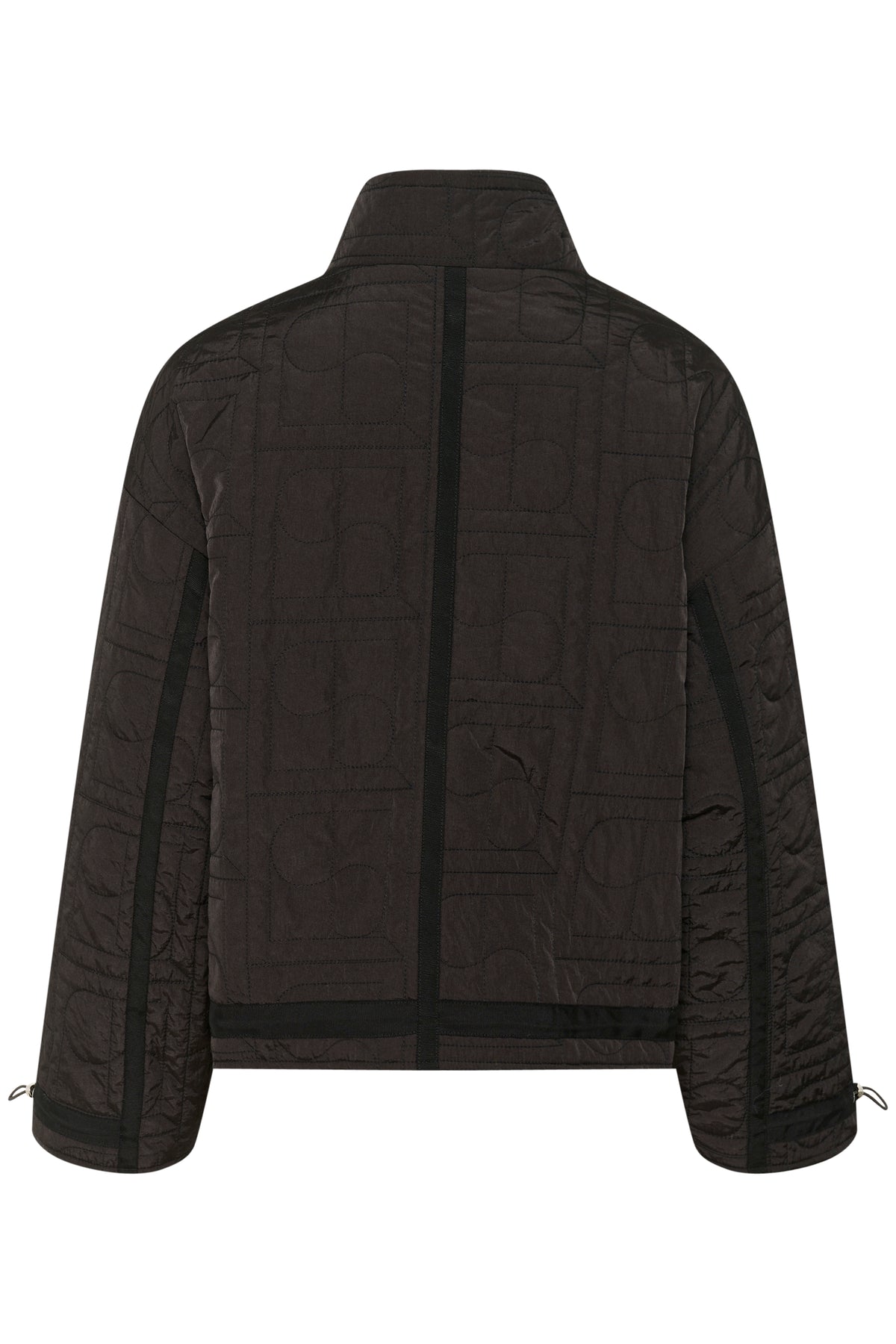 Soaked in Luxury SLJackline Black Ultimate Quilted Oversized Short Jacket