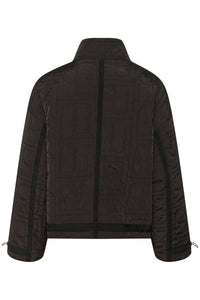 Soaked in Luxury SLJackline Black Ultimate Quilted Oversized Short Jacket