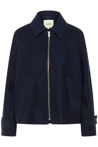 Soaked in Luxury SLAngelina Sky Captain Navy Coat