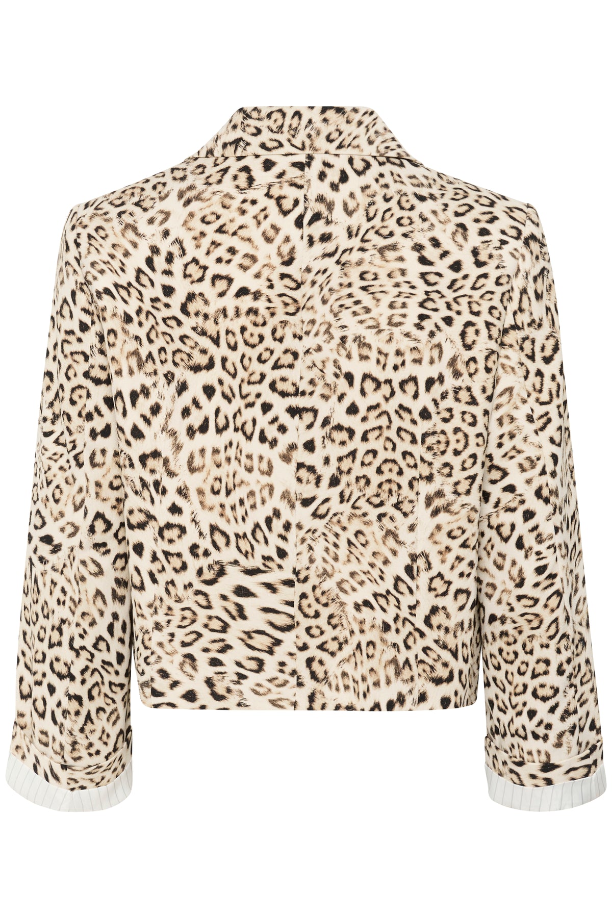 Soaked in Luxury Shirley Leopard Printed Cropped Blazer, 30408465