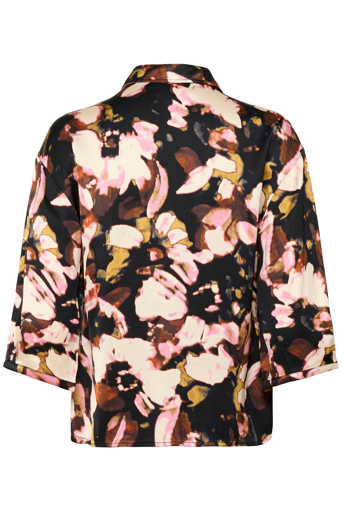 Soaked SlCinna Chocolate Autumn Abstract Printed Shirt, 30408801