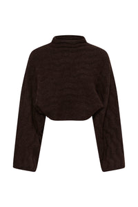 Soaked in Luxury SLIdalia Chocolate Ganache Cropped Pullover, 30409447