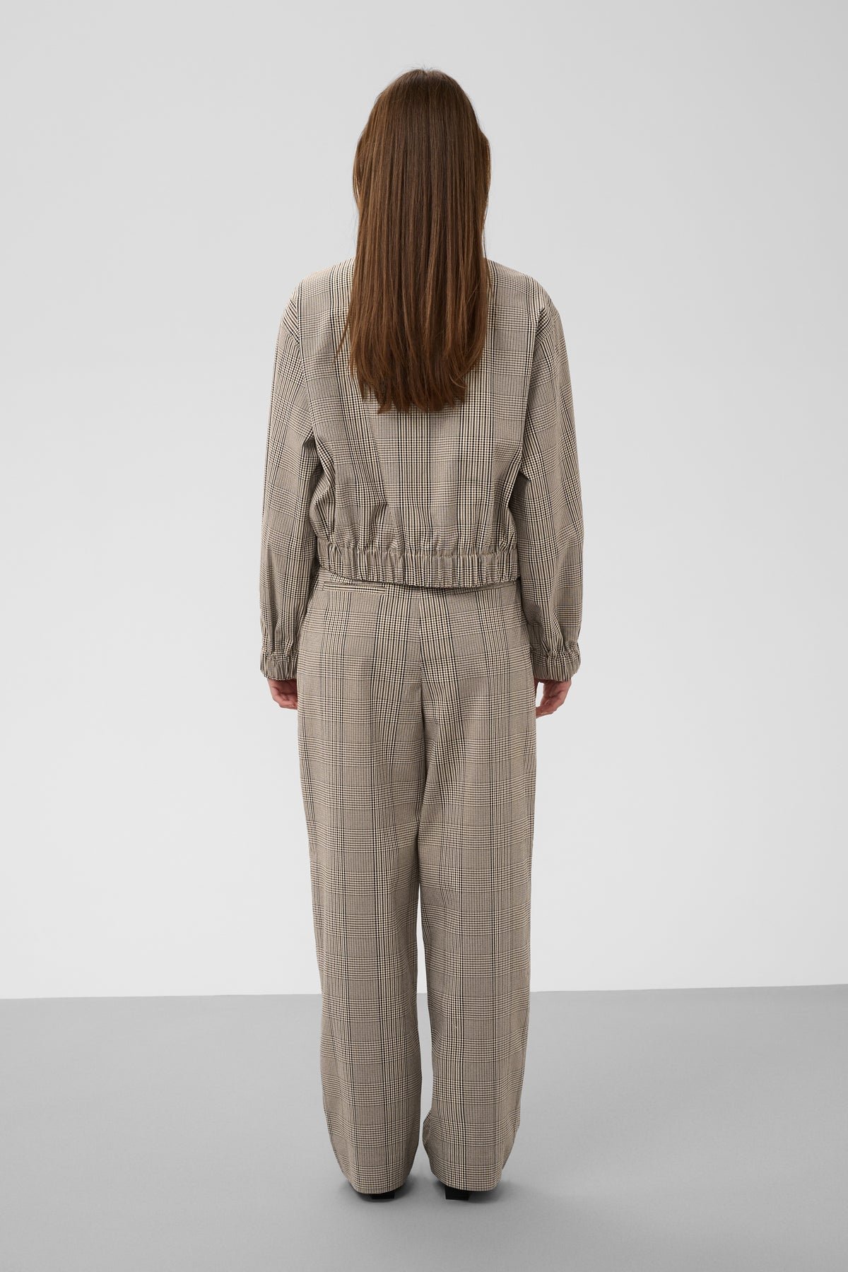 Soaked in Luxury SLKinabalu Check Barrel Trousers, 30409602