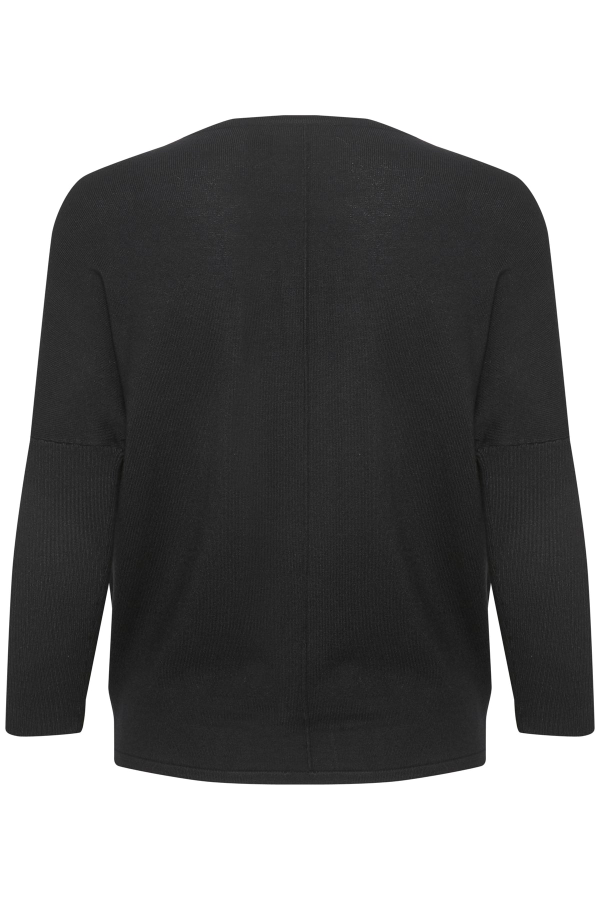 Saint Tropez Mila Black Round Neck Knit