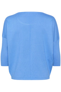 Saint Tropez Mila Provence Blue Round Neck Knit, 30500003