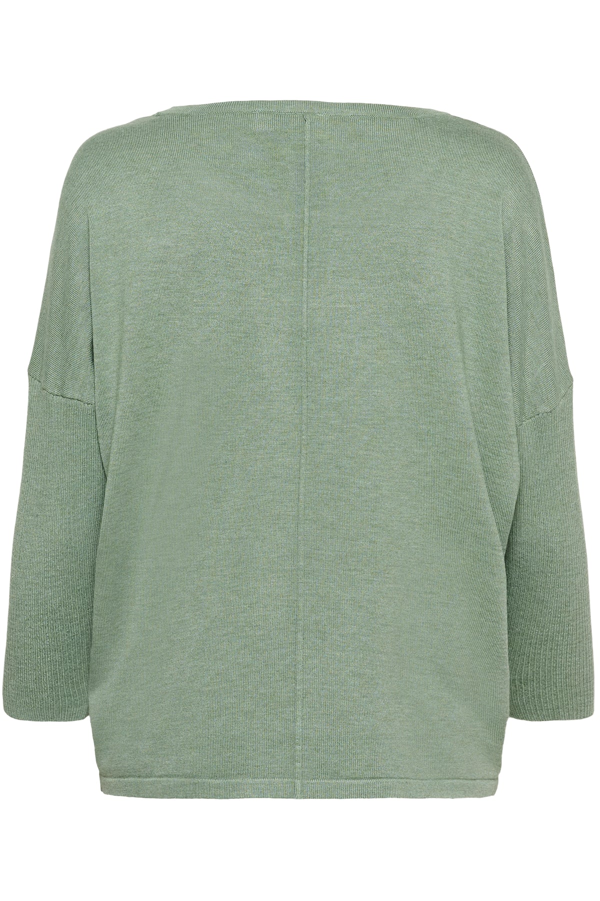 Saint Tropez Mila Green Bay Melange Round Neck Knit