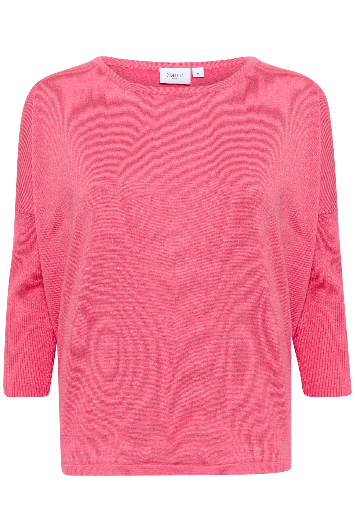 Saint Tropez Mila Coral Melange Round Neck Knit