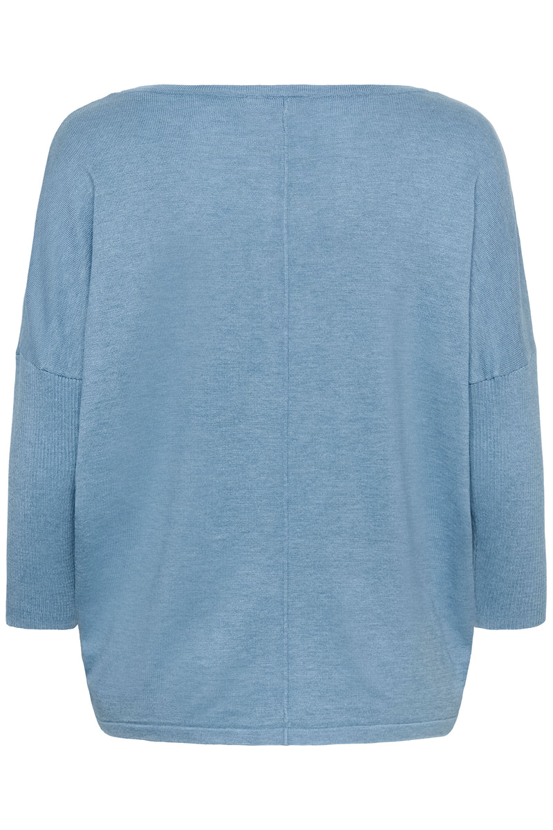 Saint Tropez Mila Blue Shadow Round Neck Knit