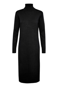Saint Tropez Mila Black Roll Neck Knitted Midi Dress, 30511420