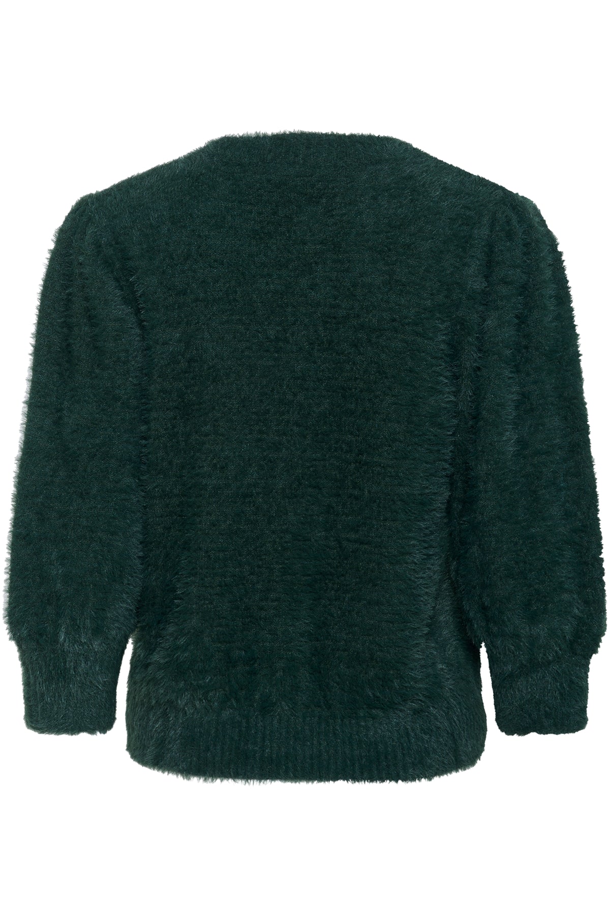 Saint Tropez Banni Junebug Green Furry Knitted Jumper