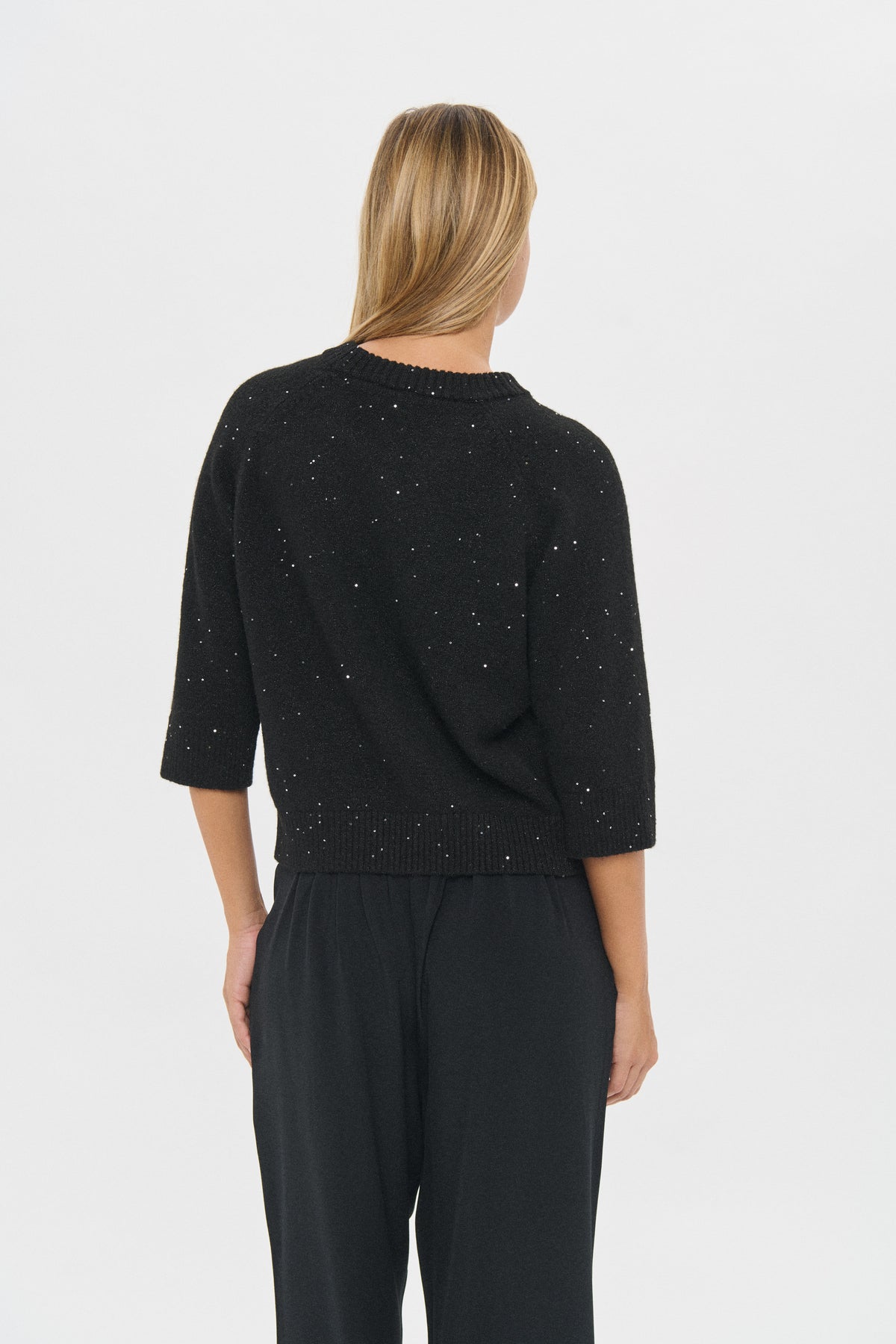 Saint Tropez Nova Black Sequin Knit