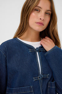 Saint Tropez OivySz Medium Blue Denim Jacket, 30514751