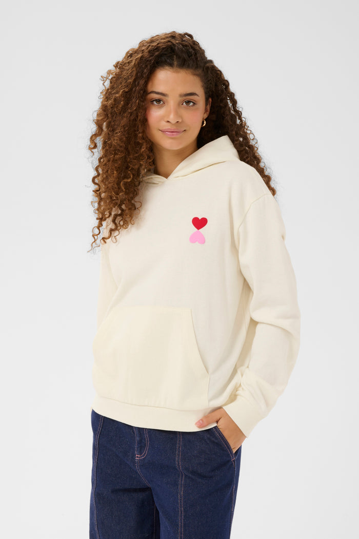 Saint Tropez Pixilina Baby's Breath Fleece Lined Logo Back Print Hoodie, 30514918
