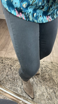 BACK IN STOCK - Toxik 360 HighWaisted Bum Lift Charcoal Grey Jeans