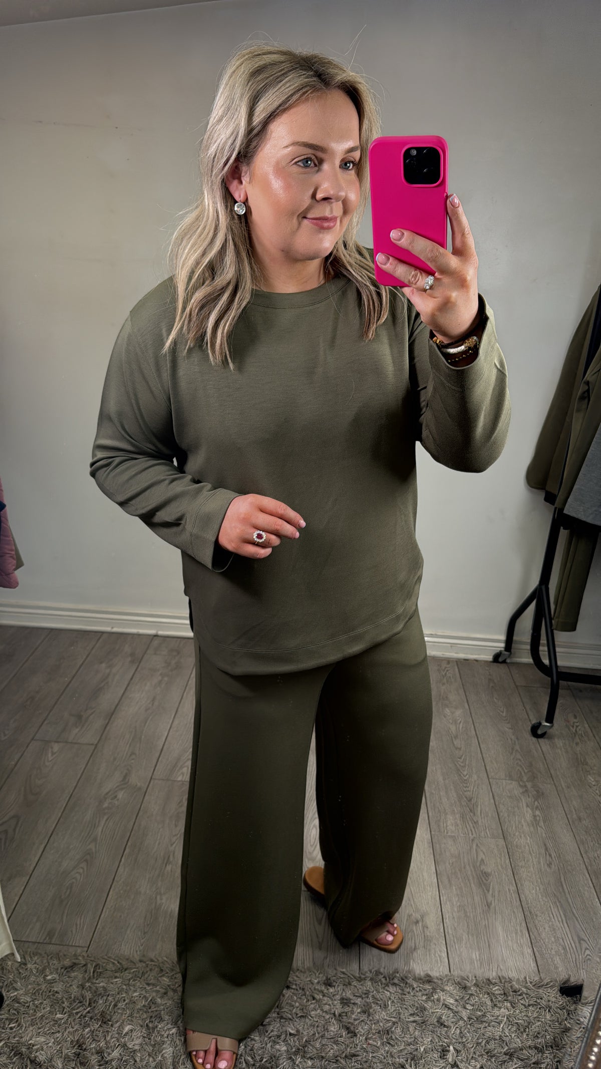 InWear Gincent Dusty Olive Modal Wide Leg Joggers