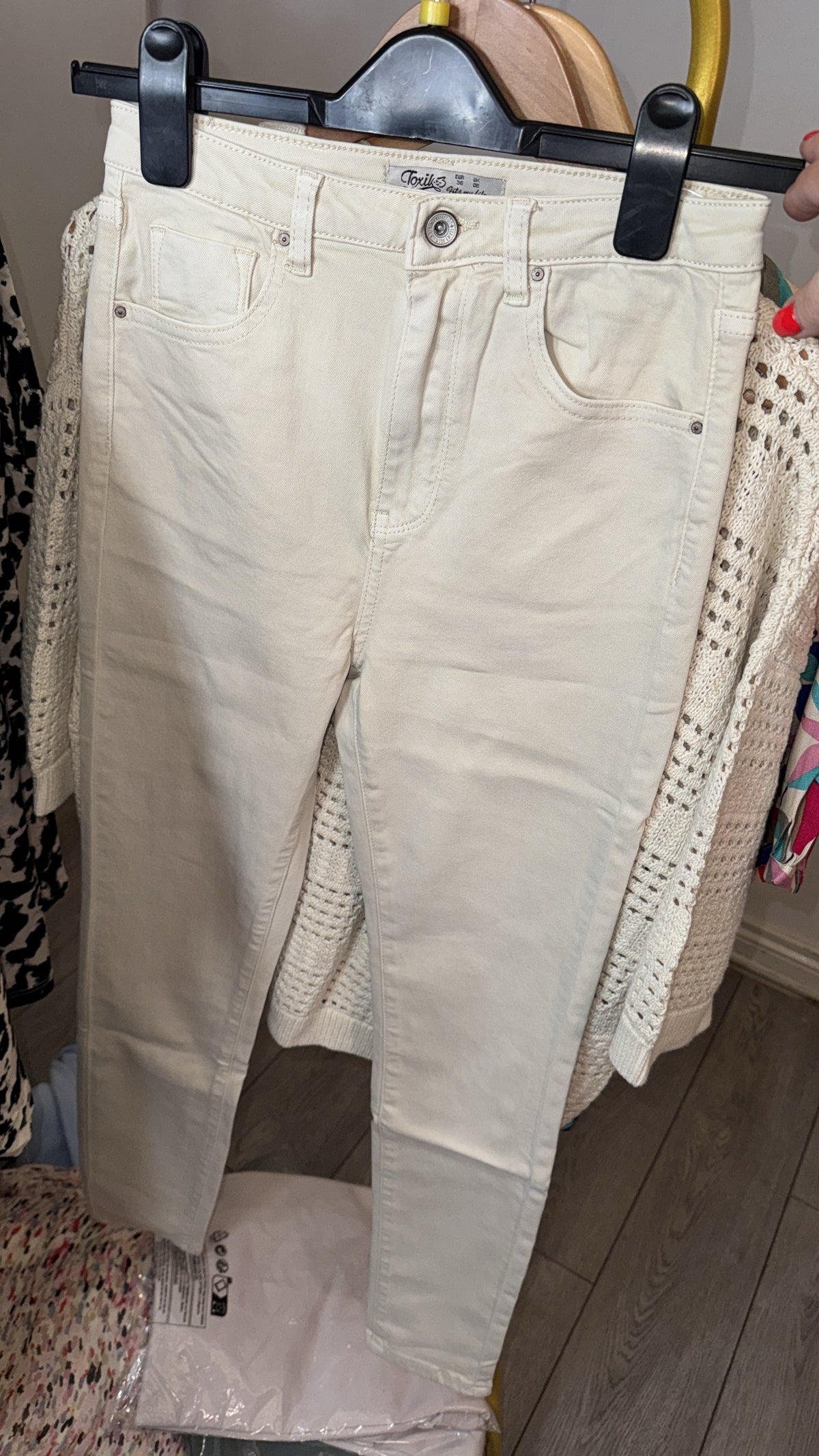 BACK IN STOCK - Toxik HighWaisted Original Beige Bum Lift Jeans