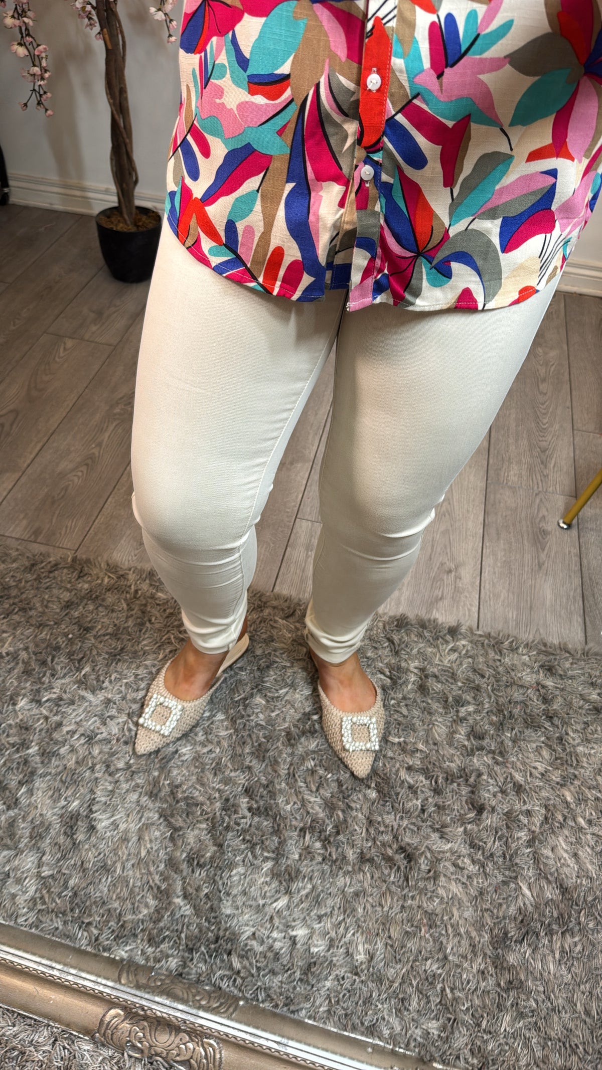 BACK IN STOCK - Toxik HighWaisted Original Beige Bum Lift Jeans