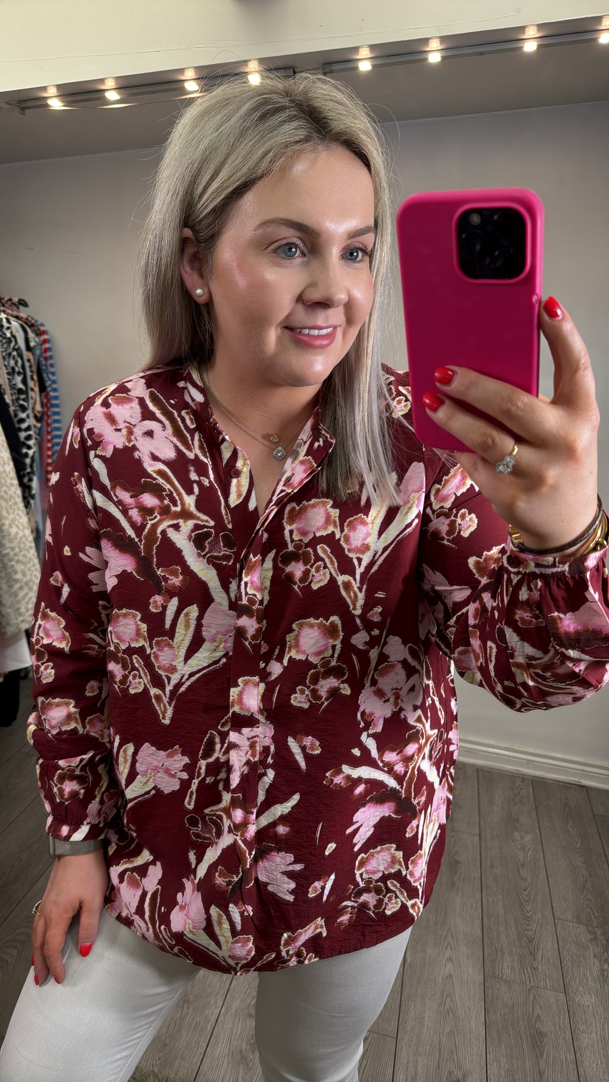 InWear Avalon Cabernet Printed Blouse