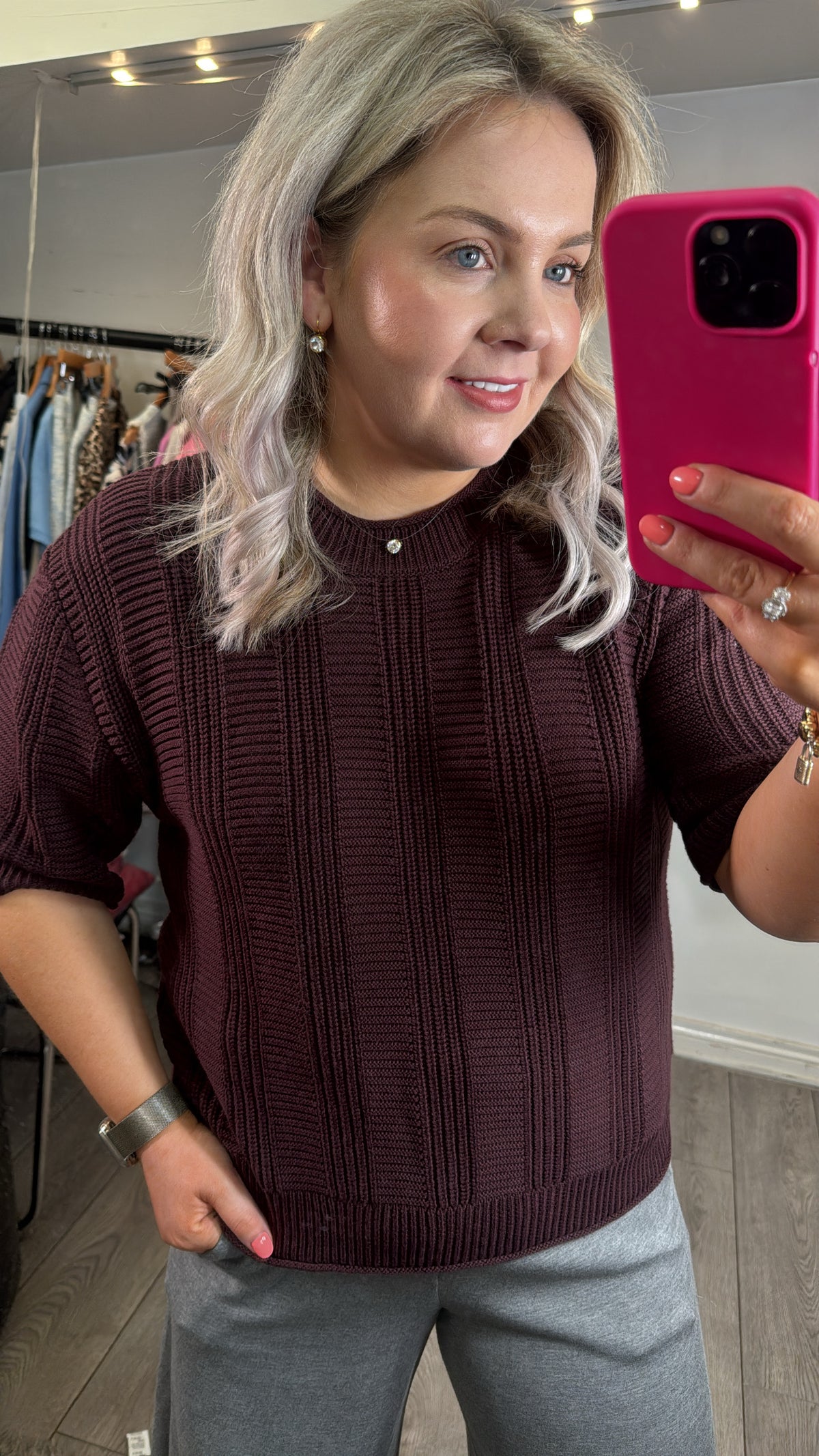Kaffe KaWhitney Fudge Knitted Pullover, 10510098