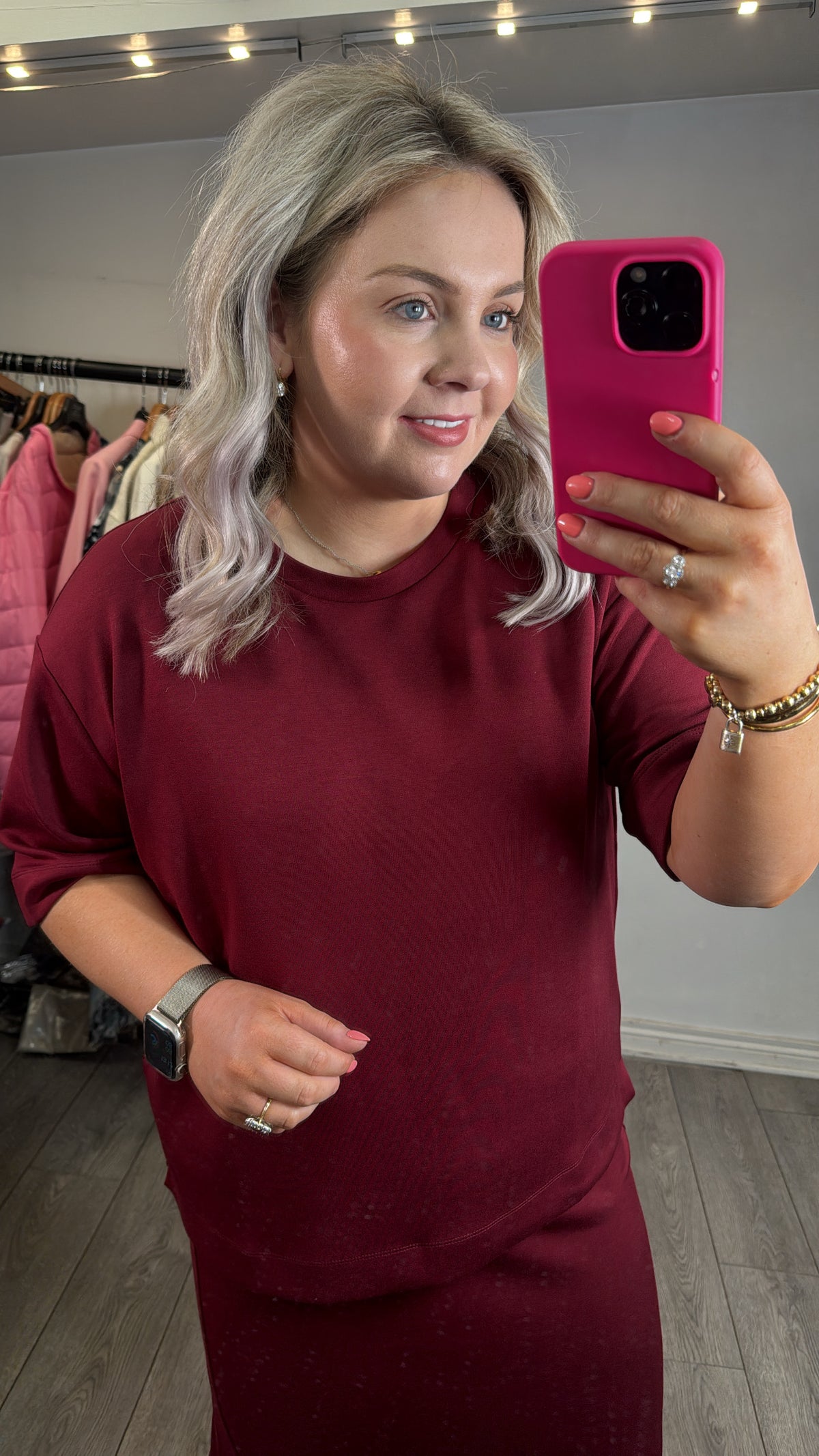 InWear Pannie Cabernet Oversized Modal T-Shirt