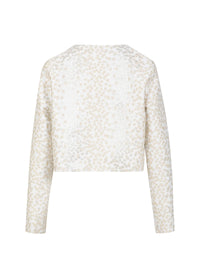 Coster Copenhagen Ice Metallic Jacquard Cropped Jacket