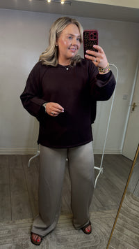 B.Young ByPusti String Beige Modal Wide Leg Joggers, 20815708