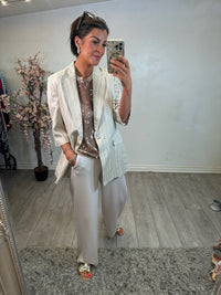 Access Fashion Rose Gold Sequin Top