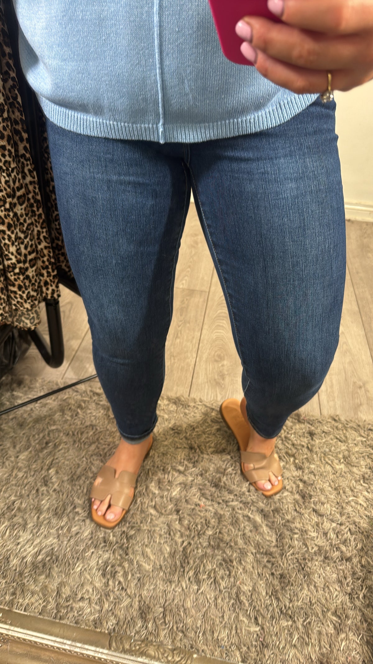 BACK IN STOCK - Toxik Highwaisted Boyfriend Dark Denim Jeans