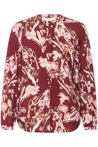InWear Avalon Cabernet Printed Blouse