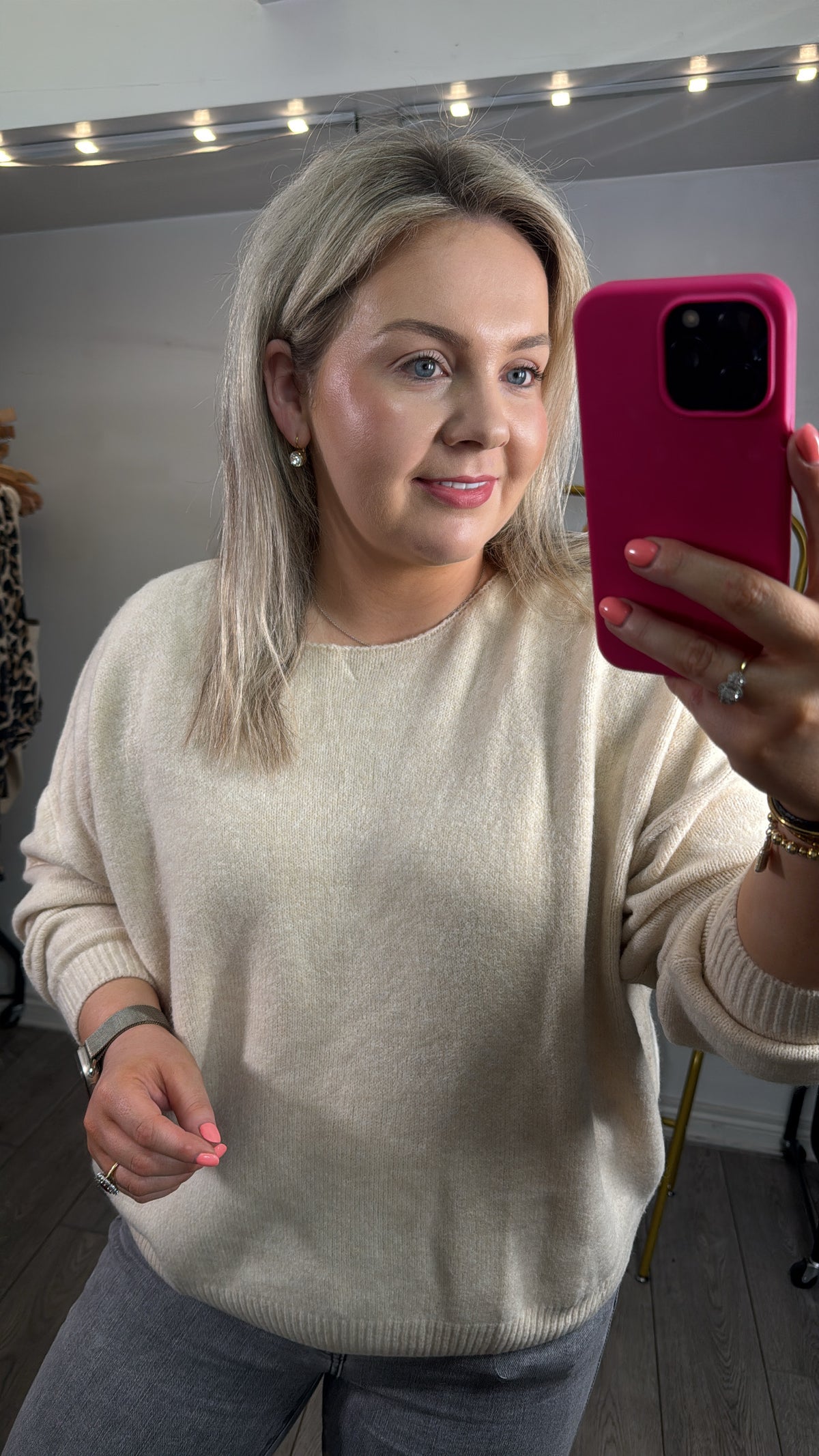 Garcia Classic Cream Supersoft Boat Neckline Knit