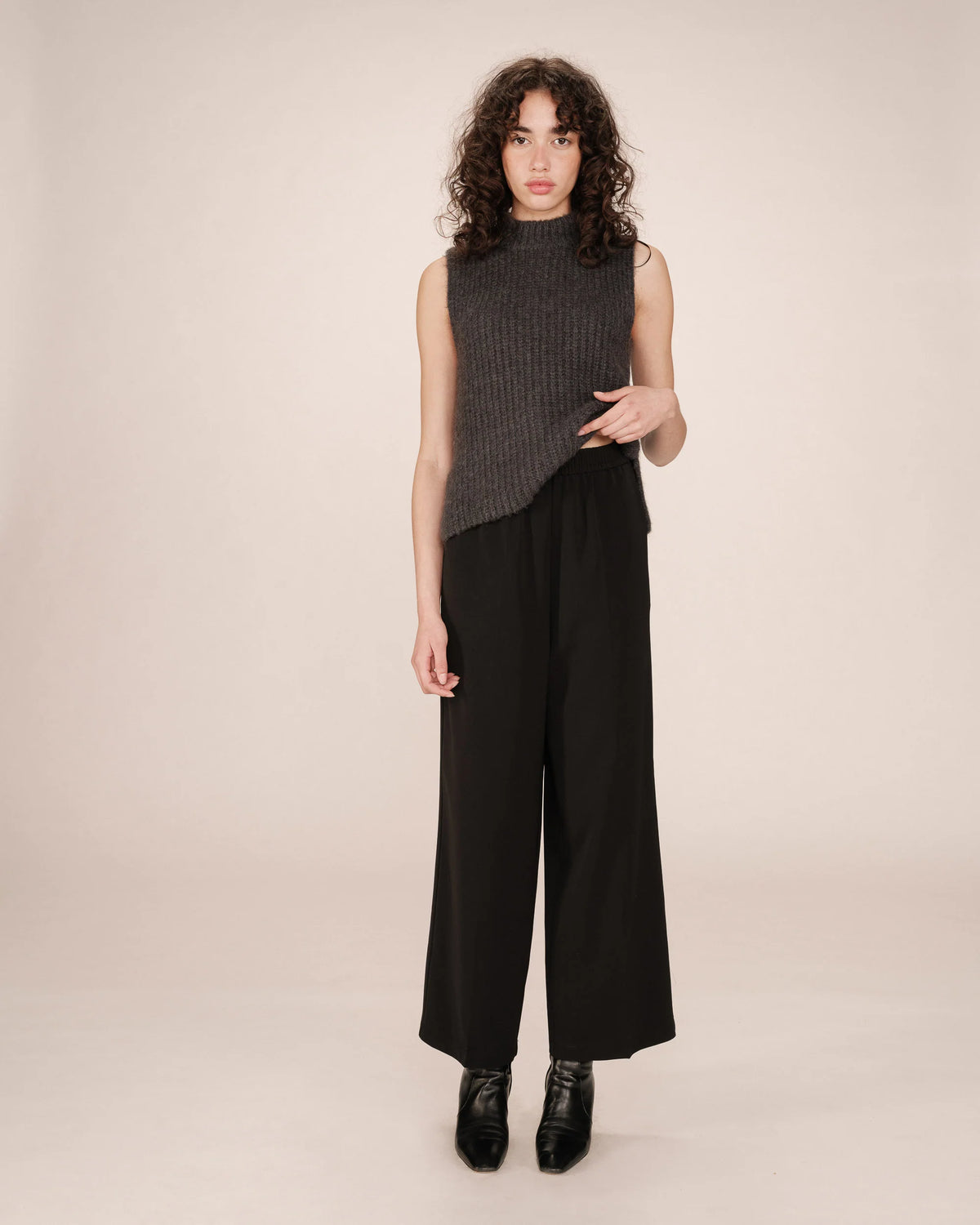 Grace & Mila Noblesse Wide Leg Elasticated Waist Trousers