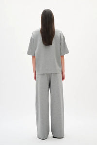 InWear Gincent Grey Melange Modal Wide Leg Joggers