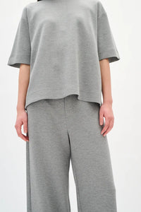 InWear Gincent Grey Melange Modal Wide Leg Joggers