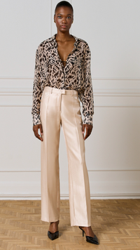 Access Fashion Monochrome Abstract Printed Longline Shirt