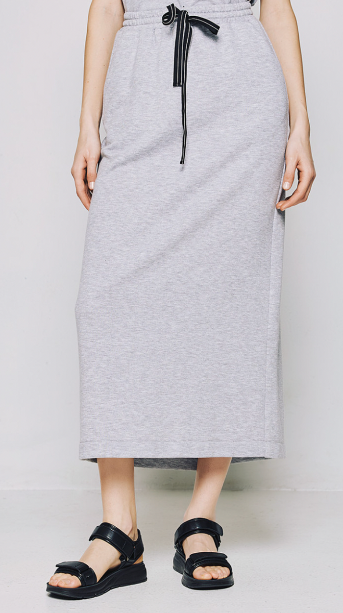 Access Fashion Grey Sports Luxe Ankle Length Sweatskirt