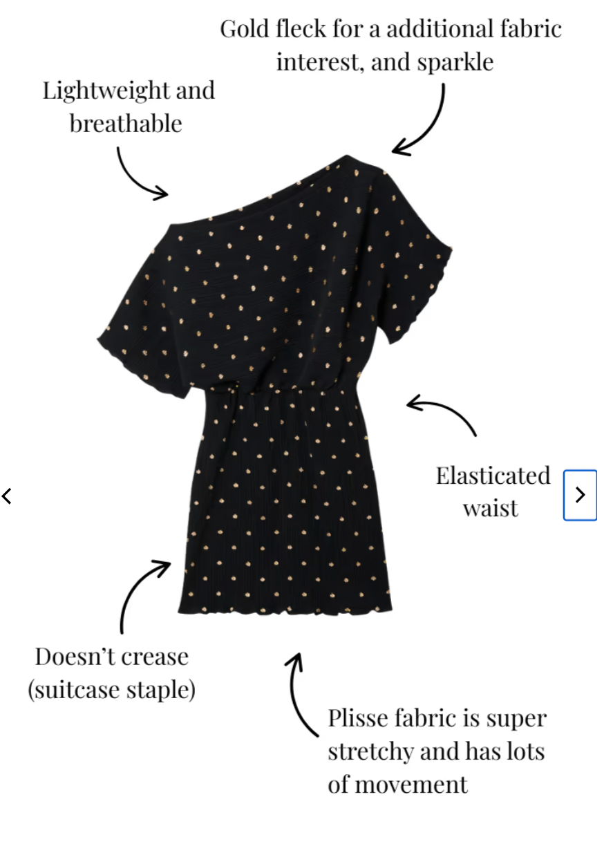 Never Fully Dressed Tilly Black Mini Plisse Off the Shoulder Dress