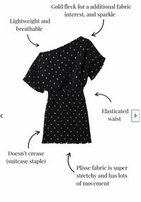 Never Fully Dressed Tilly Black Mini Plisse Off the Shoulder Dress