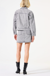 Garcia Grey Embellished Soft Denim Jacket, H50097