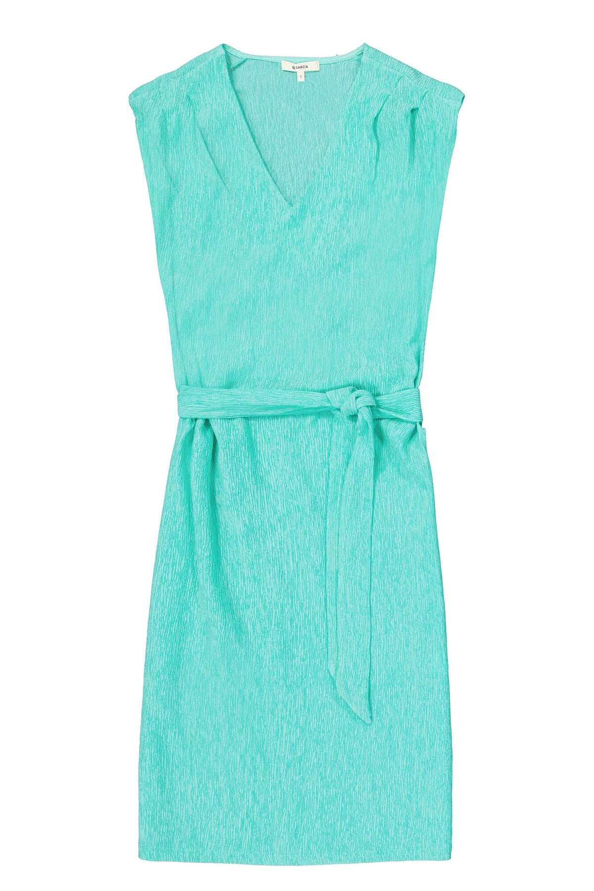 Garcia Clear Ocean Textured Crinkle Midi Dress