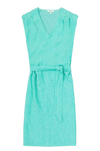 Garcia Clear Ocean Textured Crinkle Midi Dress