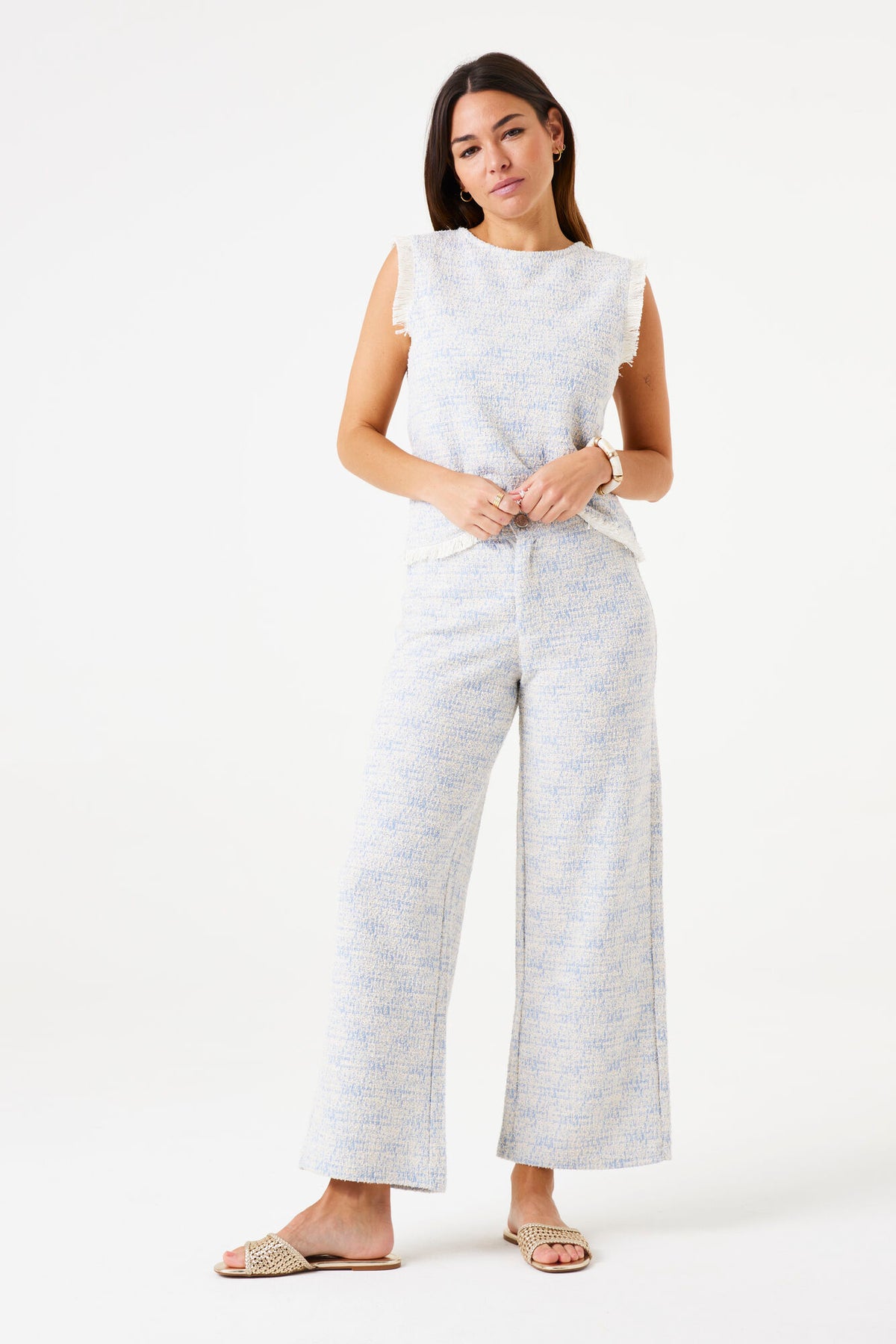 Garcia Blue Wave Boucle Culotte Trousers