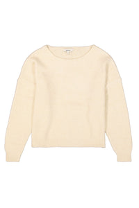 Garcia Classic Cream Supersoft Boat Neckline Knit