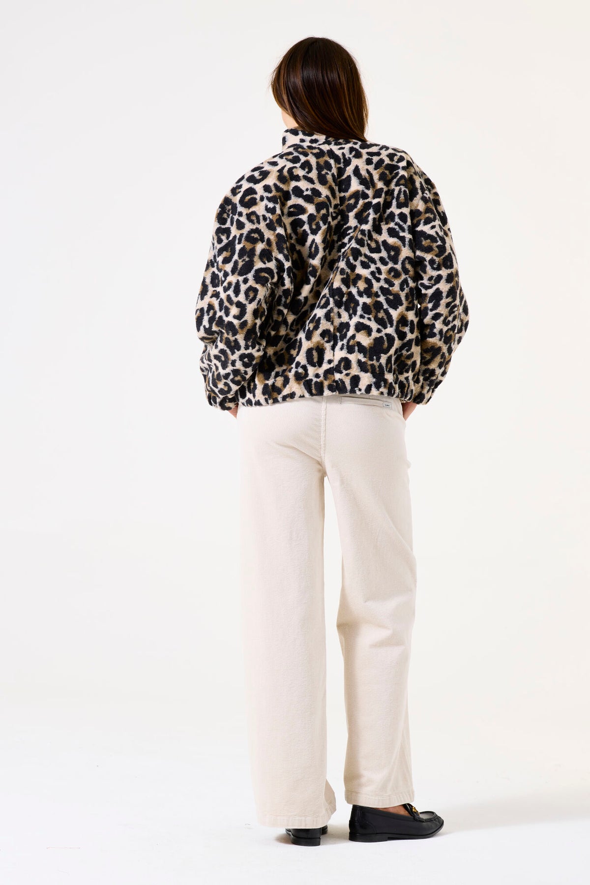 Garcia Leopard Oversized Bomber Jacket, H50093