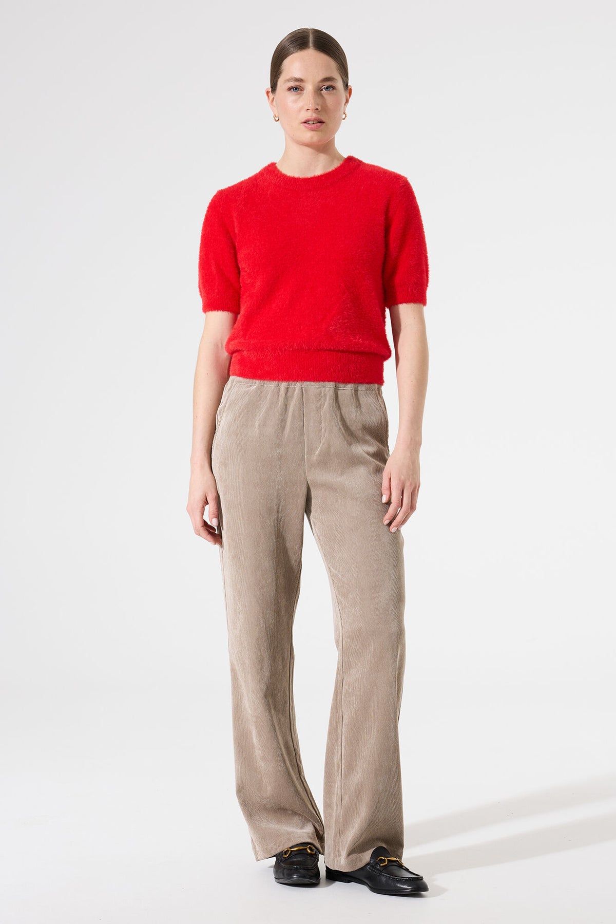 Garcia True Red Fluffy Knitted Jumper, I50245